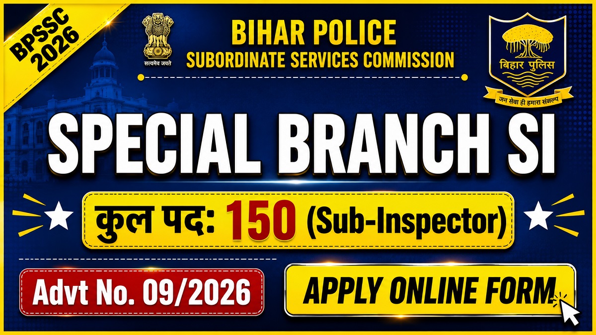 You are currently viewing BPSSC Special Branch Sub Inspector Online Form 2026