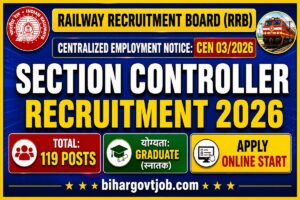 Read more about the article RRB Section Controller Recruitment 2026 Form Online Apply