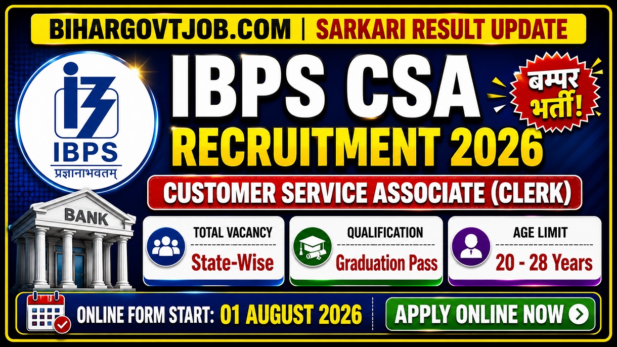 You are currently viewing IBPS CSA Recruitment 2026: Apply Online for IBPS Clerk 11,403 Posts Online